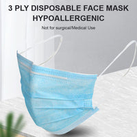 100 BOX SPECIAL - 3 Ply Masks in Box of 50, $0.06/MASK