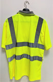 Mixed Hi-Vis Safety Yellow Short Sleeve Collar Neck T-Shirts