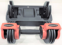 Red Adjustable Dumbbell 24 lbs.      Pick Up Available - Contact Us for Shipping Rate.