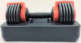 Red Adjustable Dumbbell 24 lbs.      Pick Up Available - Contact Us for Shipping Rate.