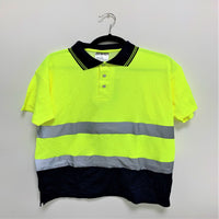 Mixed Hi-Vis Safety Yellow Short Sleeve Collar Neck T-Shirts