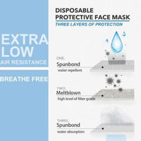 10 Pack - 3 Ply Masks